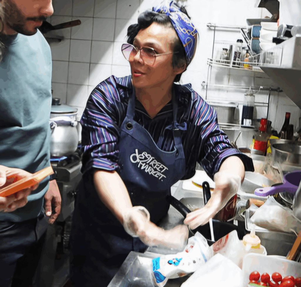 cuisinière de la villa papillon