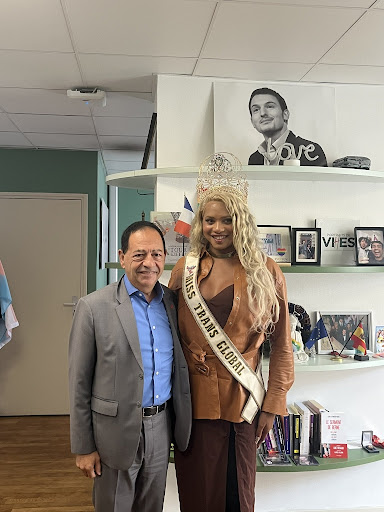 jean luc romero et miss trans global, queen kevhoney scarlett